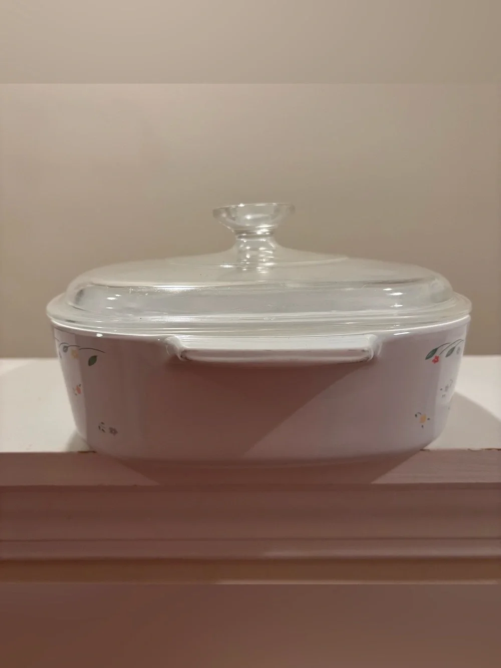 Corning Ware English Meadow Casserole A-2-B 2 Liter with Pyrex Lid